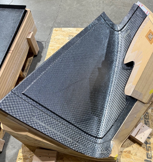 A fabricated component of a flying car