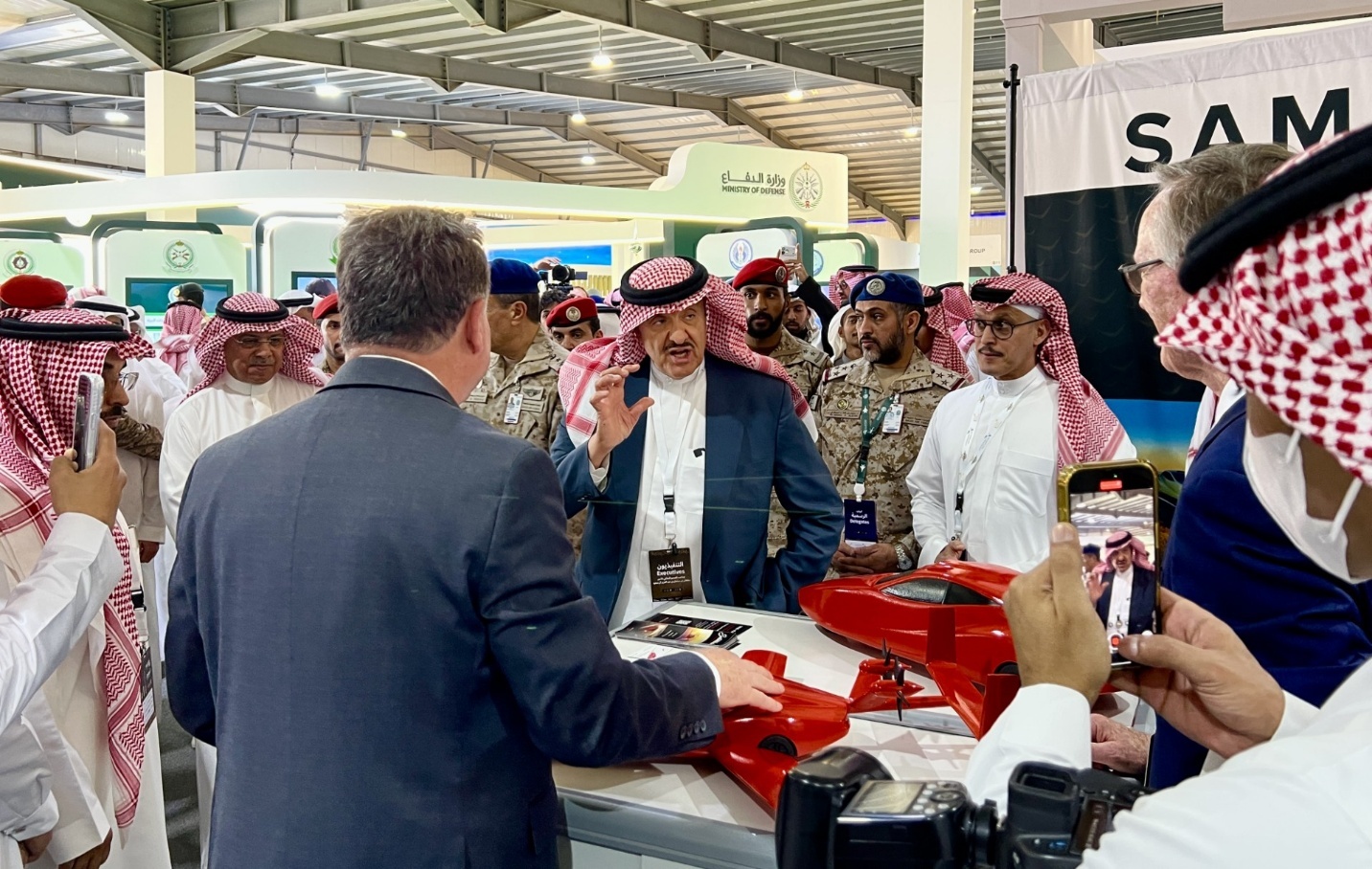 Global Innovator Award Presented to Sam Bousfield on Capitol Hill, people gathering