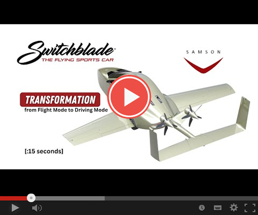 Global Innovator Award Presented to Sam Bousfield on Capitol Hill, a video of a flying car